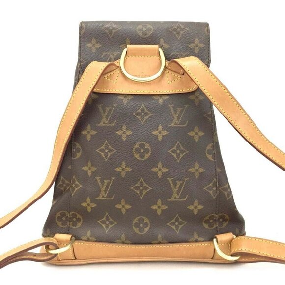 Auth Louis Vuitton Monogram Montsouris PM Backpack - Picture 3 of 11